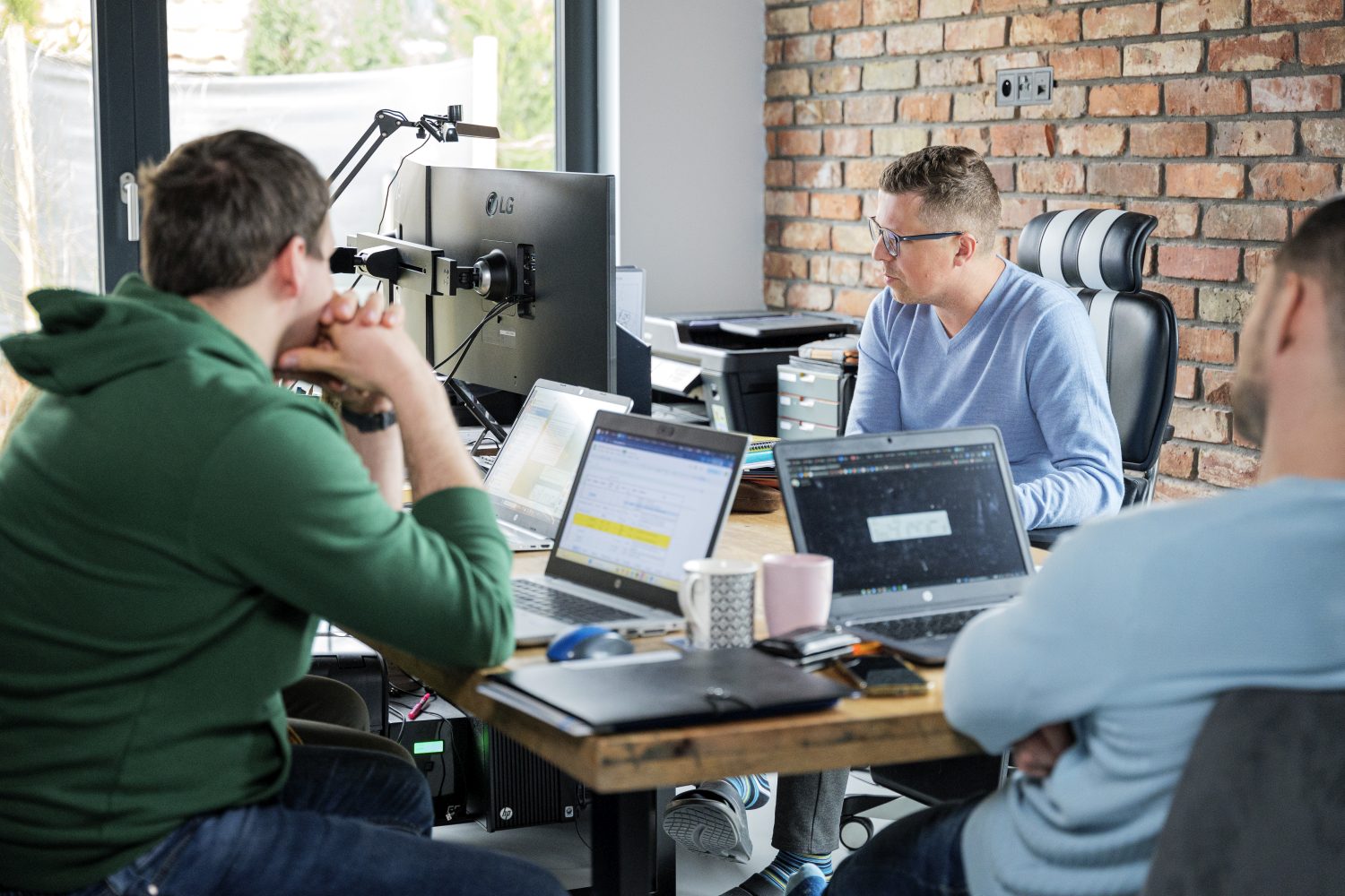 Zespół projektowy Domy na Miarę podczas pracy nad projektem indywidualnym domu