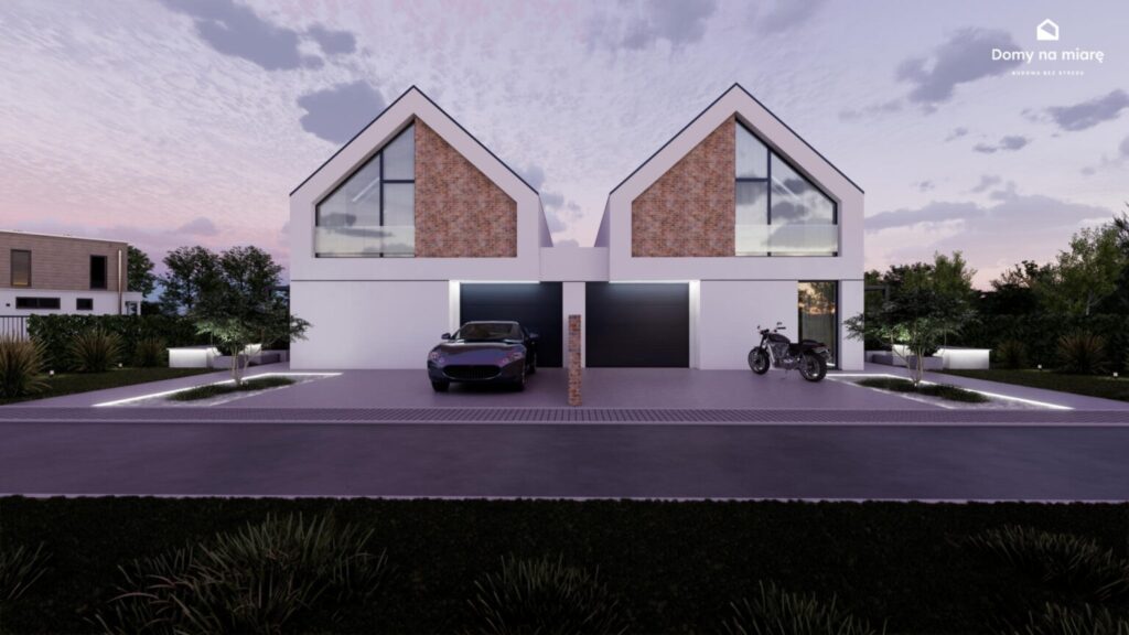 Nowoczesny dom dwulokalowy – dwa niezależne lokale i osobne wejścia